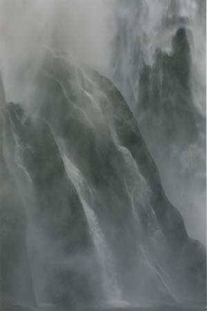 New Zealand Milford Sound Waterfall 2 2004